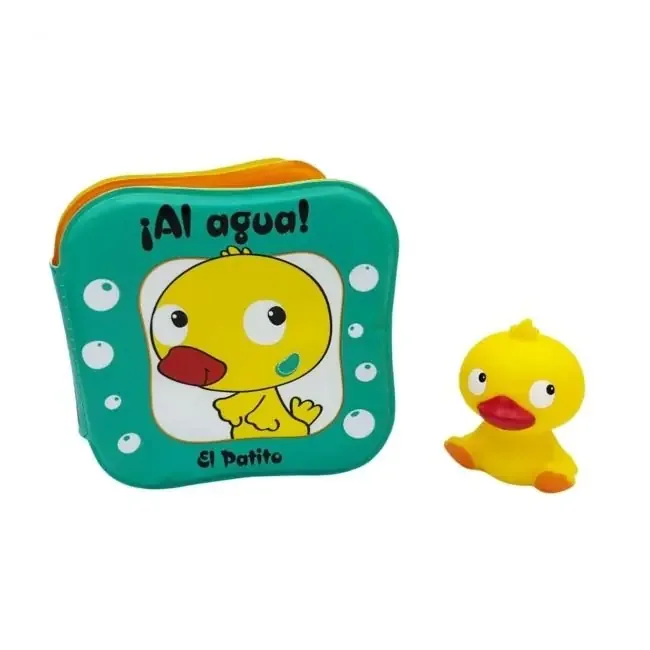 ¡al agua! el patito. CON UN PATITO PARA LA BAÑERA