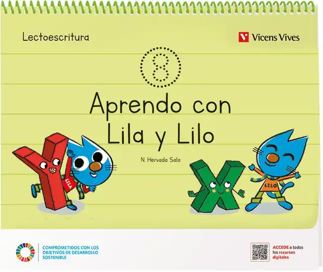Aprendo con lila y lilo cuaderno 8