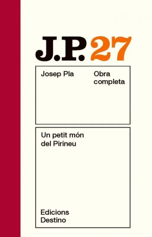 Obra Completa 27. Josep Pla