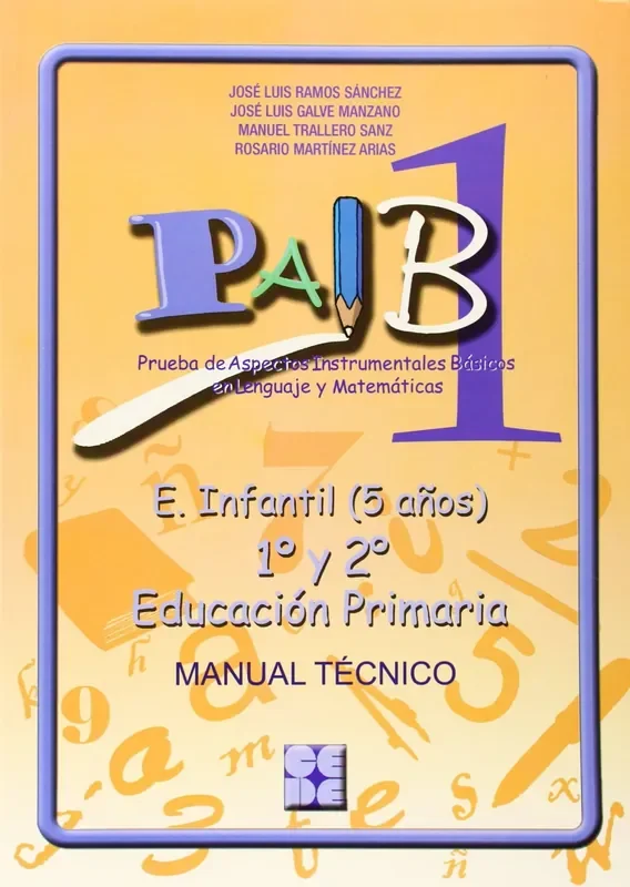 Paib manual tecnico educacion infantil 1º/2º primaria