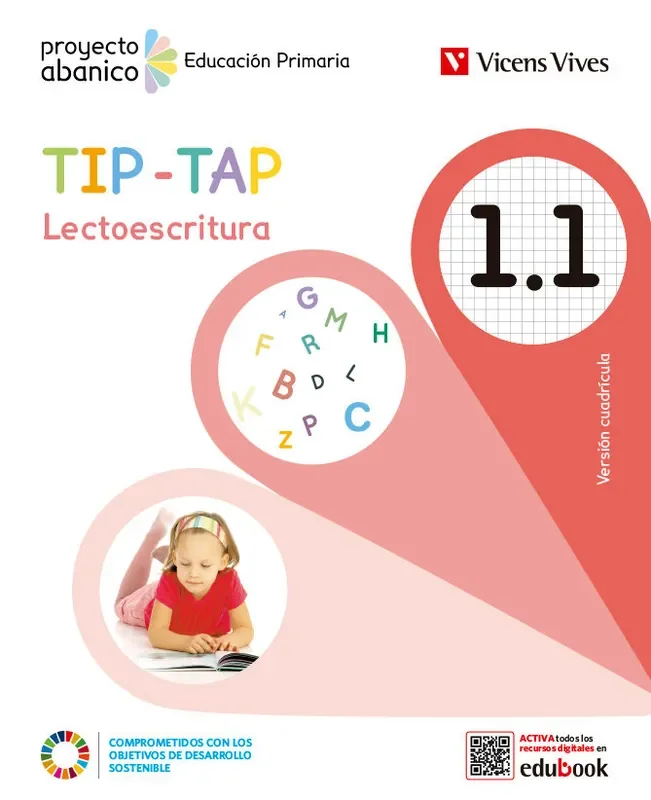Tip-tap lengua 1 (1.1 1.2) cuadricula (abanico)