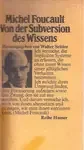 VON DER SUBVERSION DES WISSENS