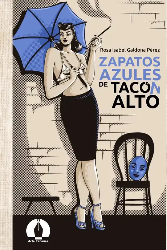 Zapatos azules de tacon alto. MORDAZAS MANCAS EN LA POSGUERRA