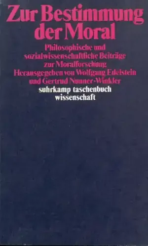 ZUR BESTIMMUNG DER MORAL